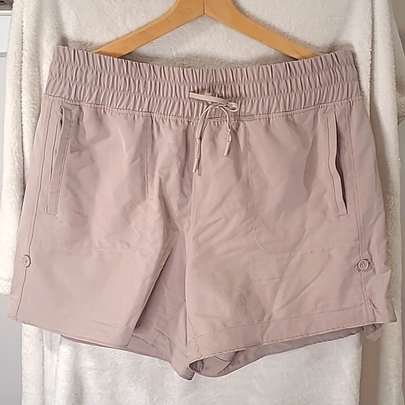 Item #3 XL Women's Nude Athletic Shorts - longer length. Like new! - Picture 1 of 4